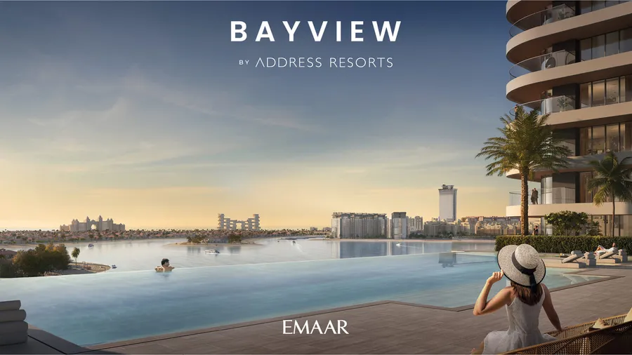 Infinity Pool And Wet Deck at Bayview by Address Resorts.