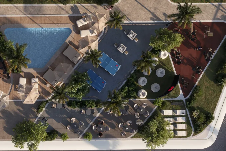 Outdoor Cinema & Gaming Arcade at Samana Hills South Haven.