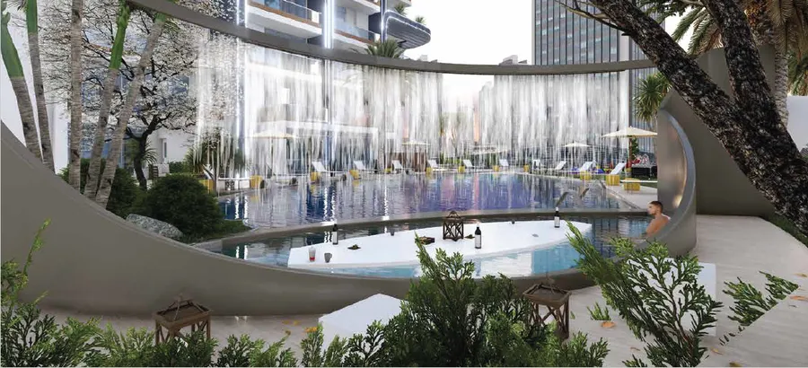 Iconic Water Feature at Samana Waves Phase II.