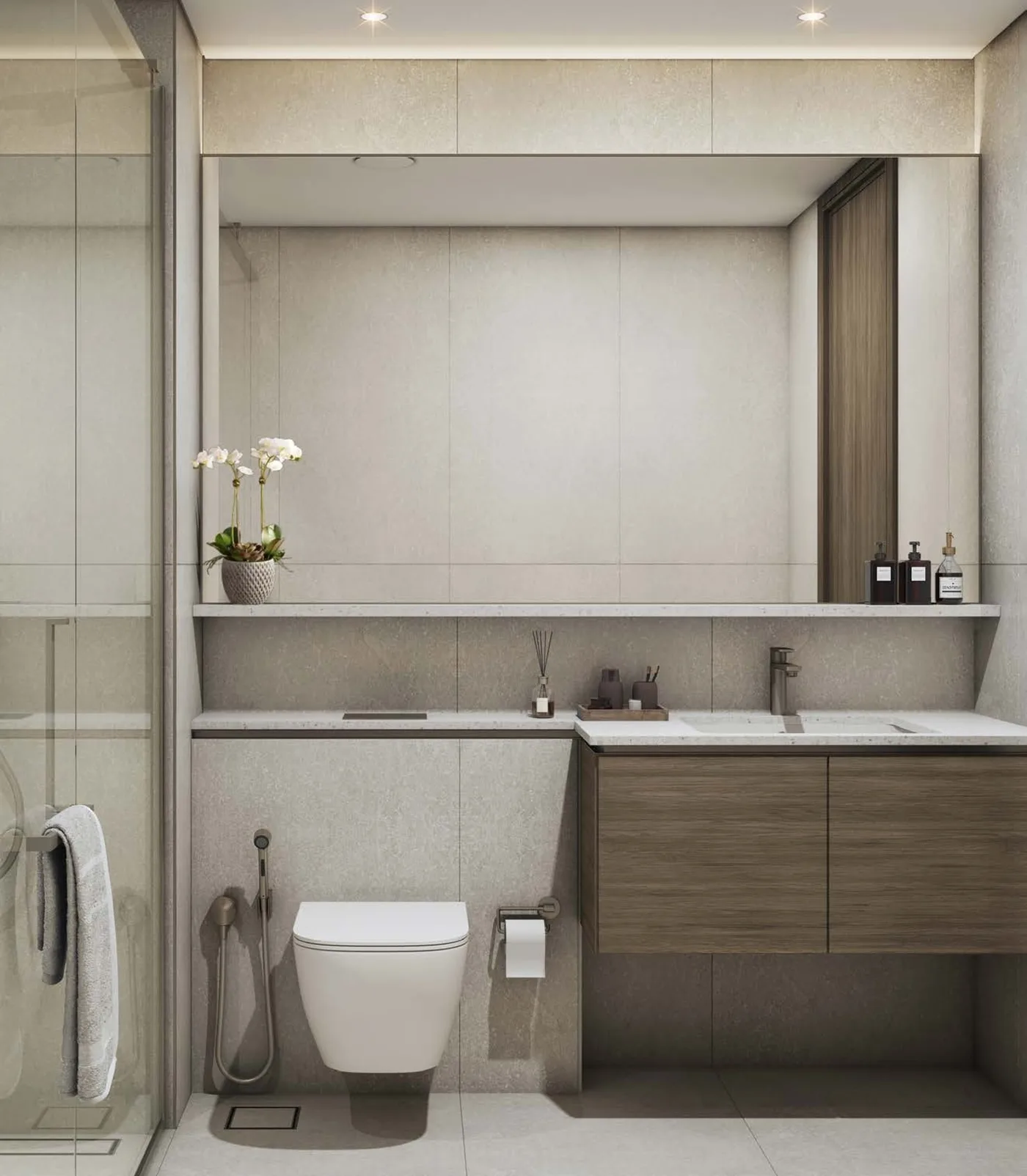 Interior render at Yachtside Marina Residences.