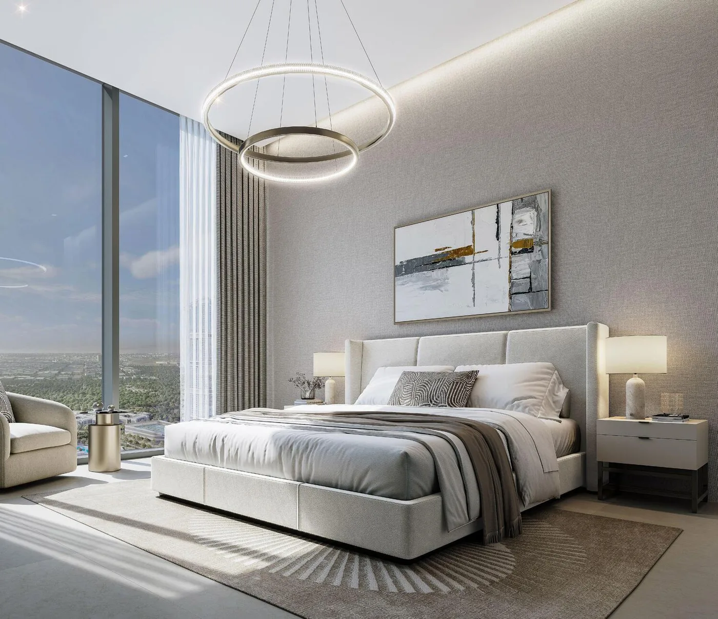 Interior render at Skyvue Stellar.