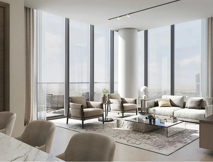 Interior render at Skyscape.