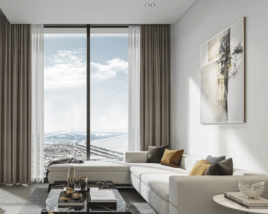 Interior render at Sobha Orbis.