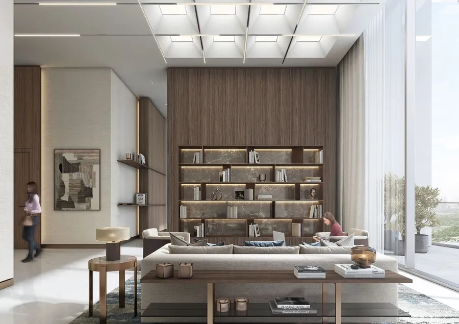 Lounge Area at 350 Riverside Crescent.