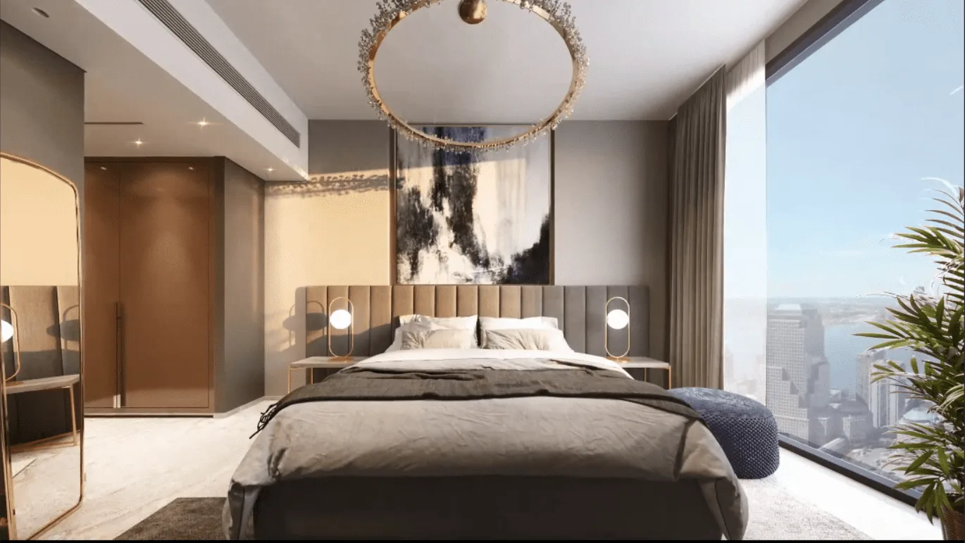 Interior render at Renad Tower.