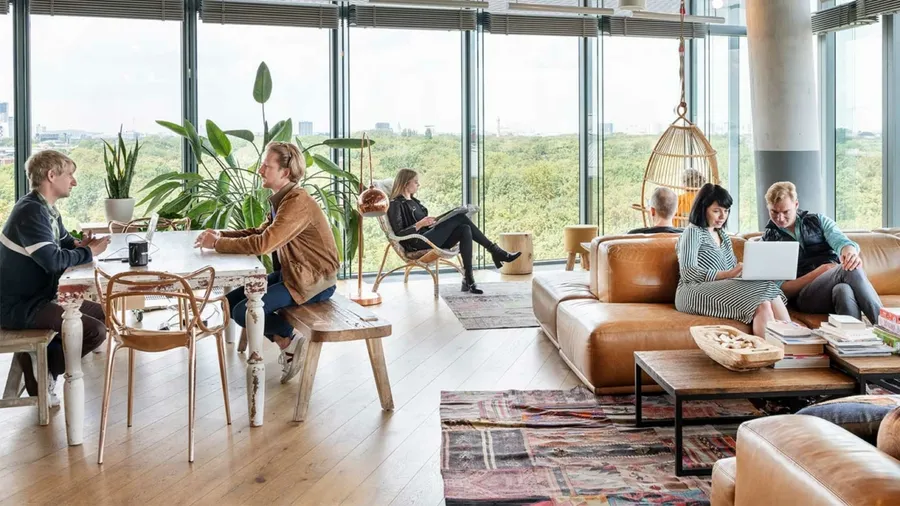 Communal Working Space at Mandarin Oriental Residences.