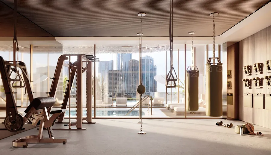 Gym at Saas Heights.