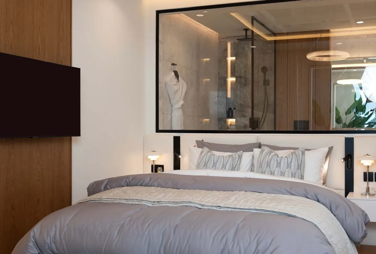 Interior render at Bab Al Qasr Canal View Residence 22.