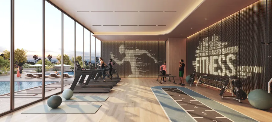 Fitness Center at Rotana Residences North Tower.