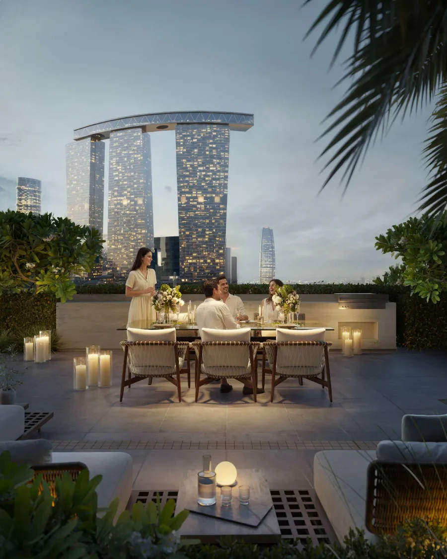 Outdoor Lounge at A1LA Residence.