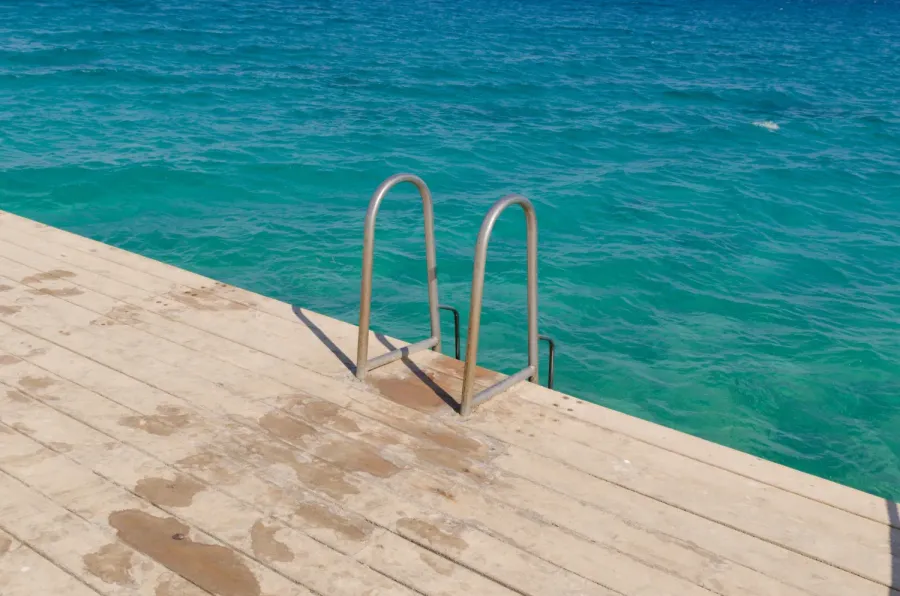 Beach Entry Swimming Pool at Bab Al Qasr Sea View Residence 51.