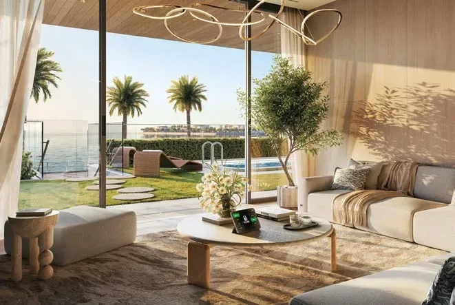 Interior render at Bab Al Qasr Sea View Residence 51.