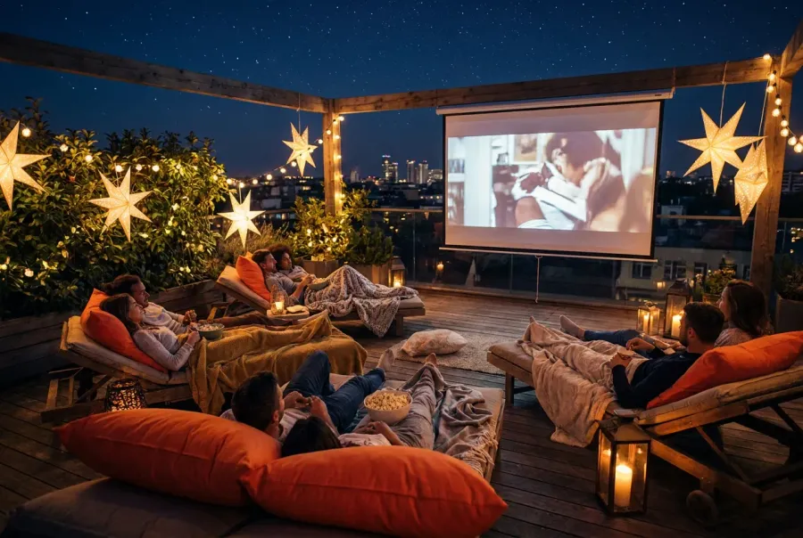 Outdoor Cinema at Bab Al Qasr Garden Residences 65.