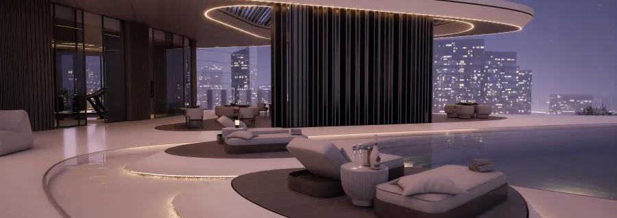 Outdoor Swimming Pools at Flow 25.