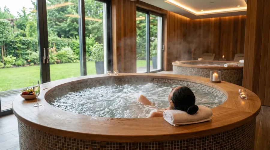 Jacuzzi at Fahid Beach Residences.