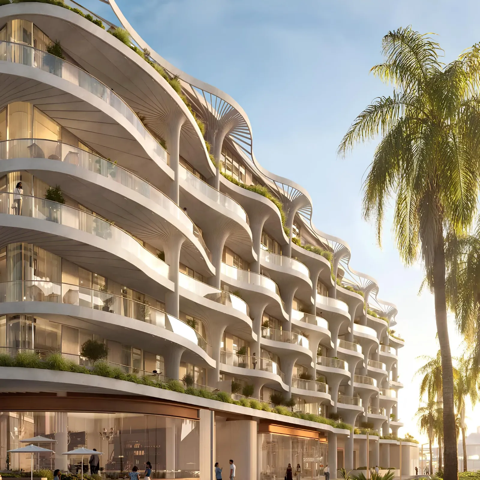 Mamsha Palm, Abu Dhabi · render 3