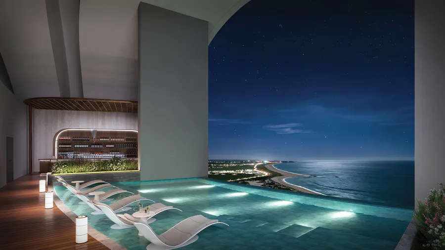 Swimming Pool at Radisson Blu Hotel & Residences.
