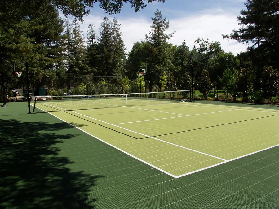 Outdoor Tennis Court at Sequoia.
