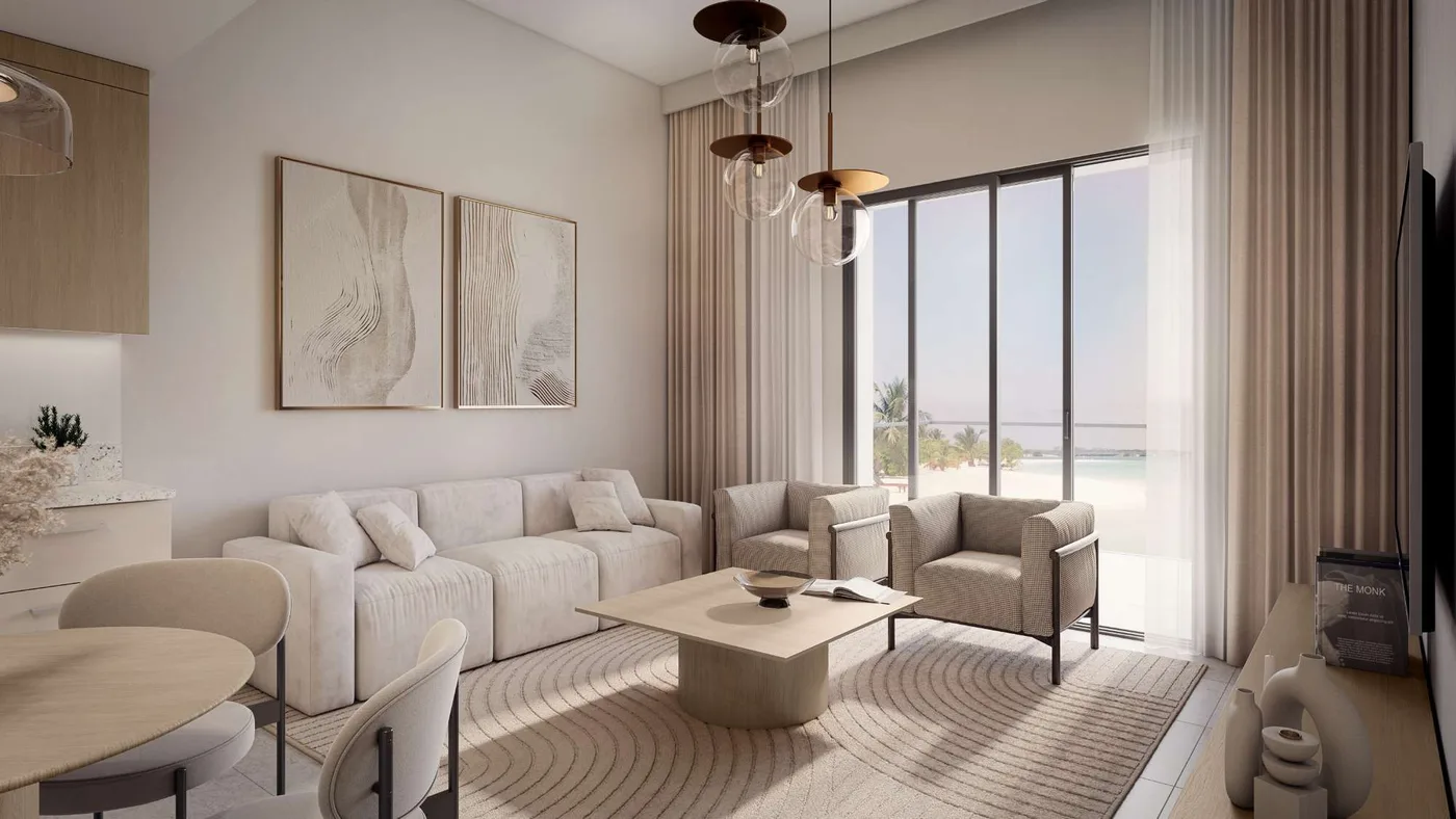 Interior render at Topaz Residences.