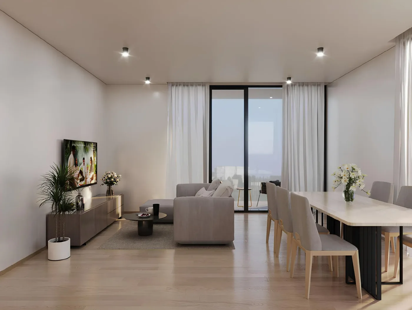 Interior render at Olfah.