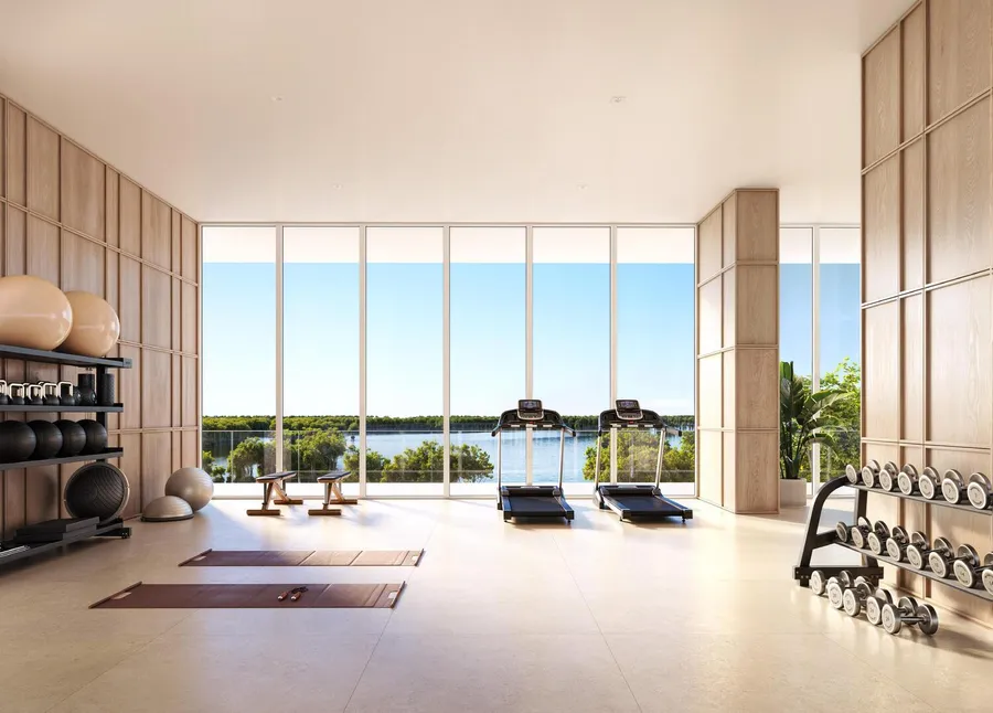 Gym at Creekside Residence.