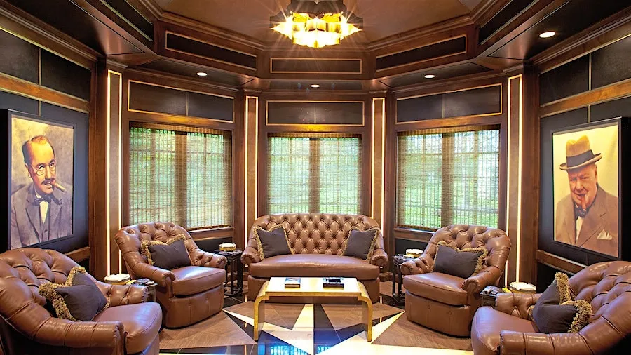 Cigar Room at AYA Beachfront Residences.