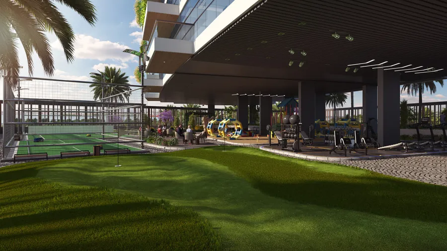 Kids Playground & Sand Area at Ocean Tower.