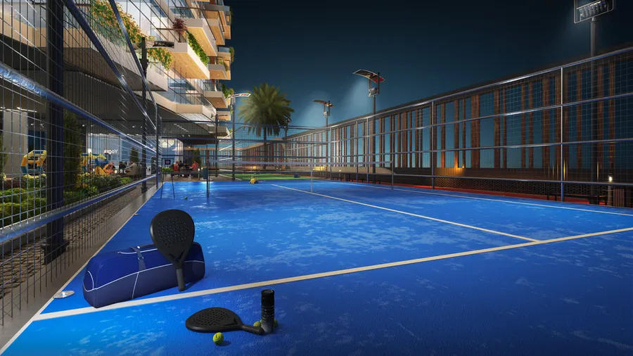Padel Tennis Court at Ocean Tower.