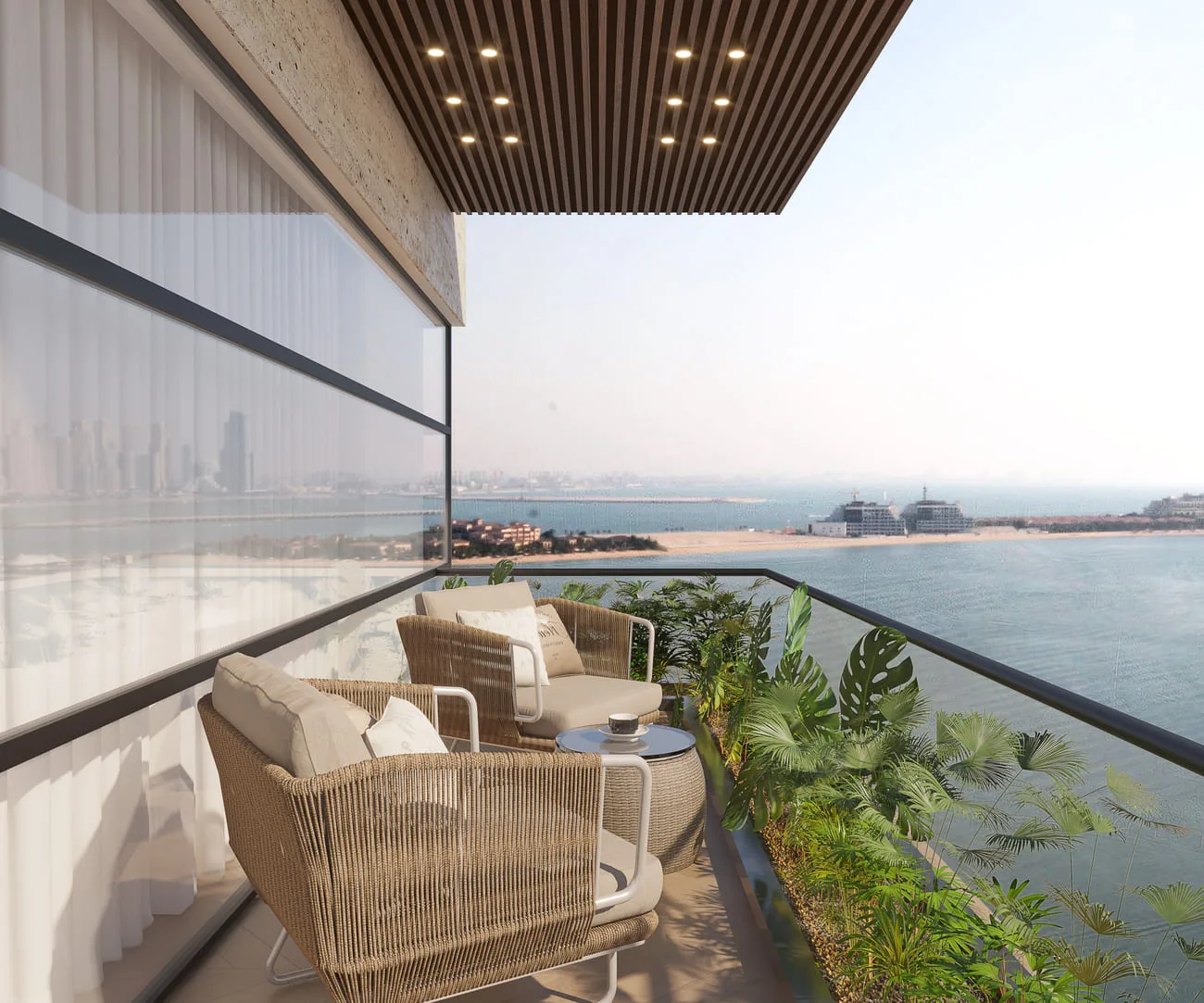 Interior render at Ocean Tower.