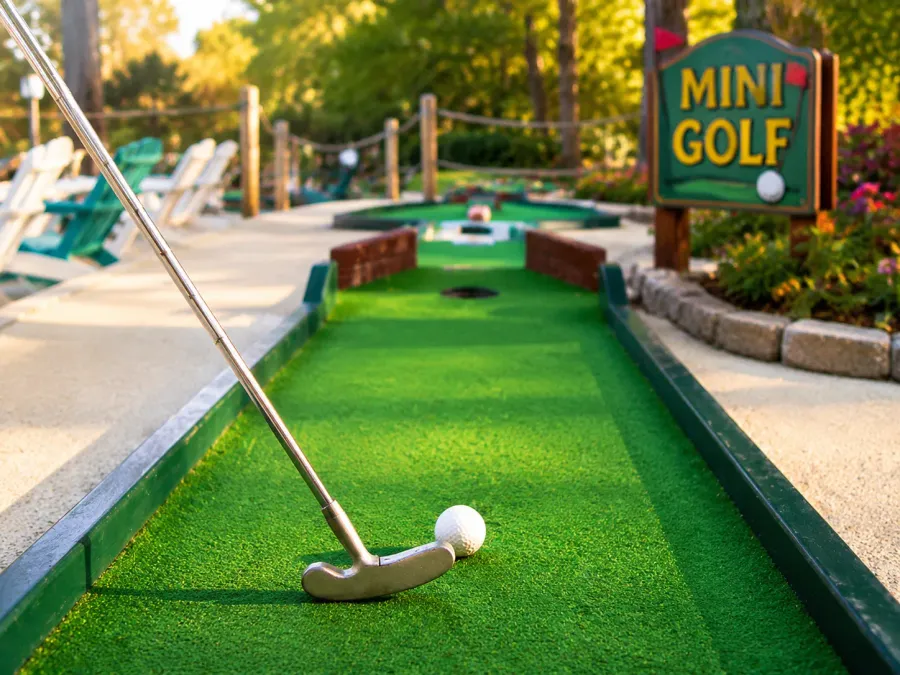 Ourdoor Mini Golf at Zeta.
