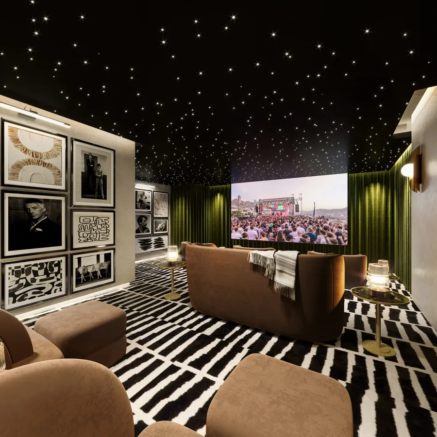 Outdoor Cinema at Hyde Residences.