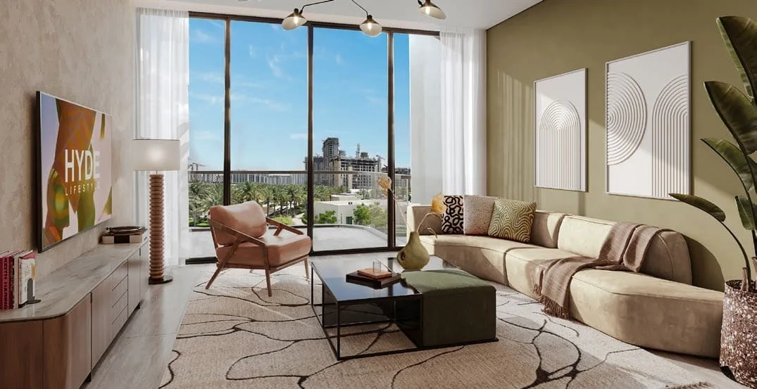Interior render at Hyde Residences.