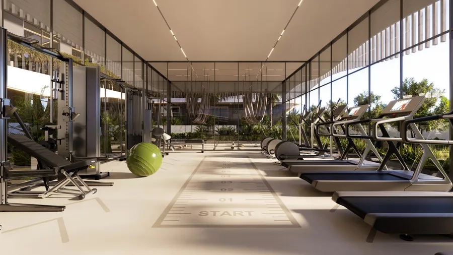 Gym at Oasis Residences.