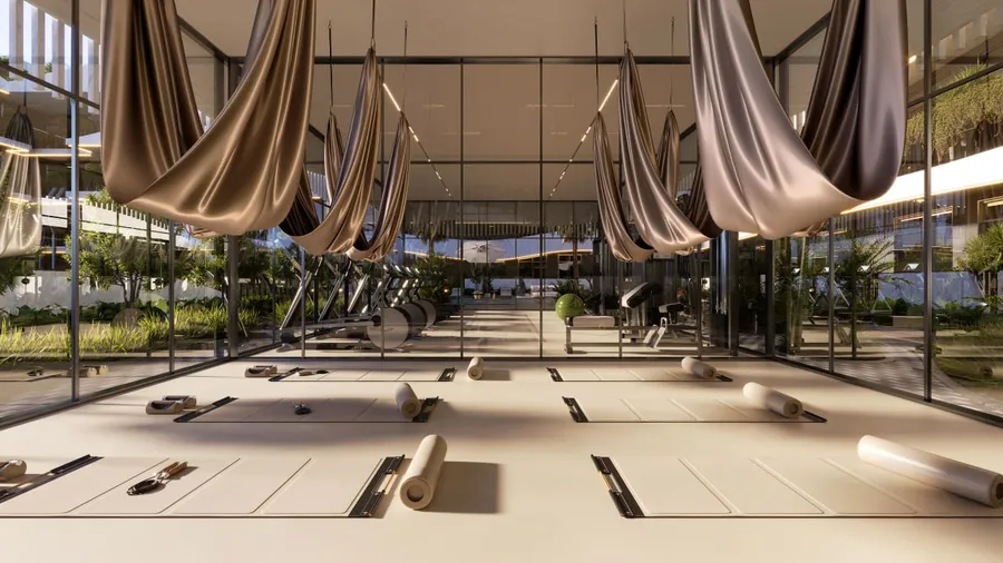 Yoga Zone at Oasis Residences.