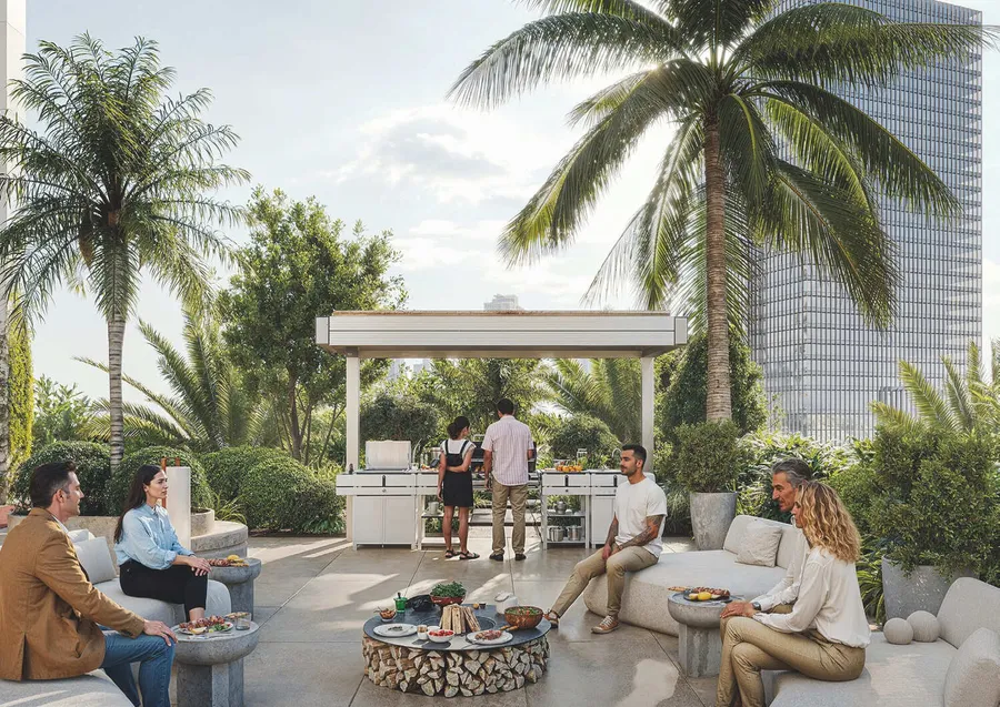 Bbq Area at Tiger Sky Tower.