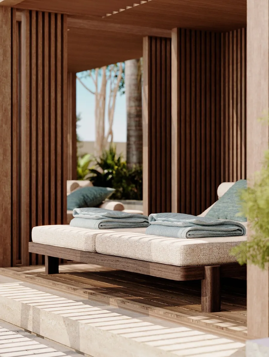 Sunken Seating at One Residence.