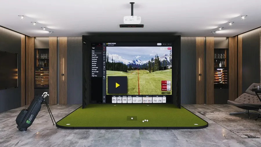 Golf Simulator at One Residence.