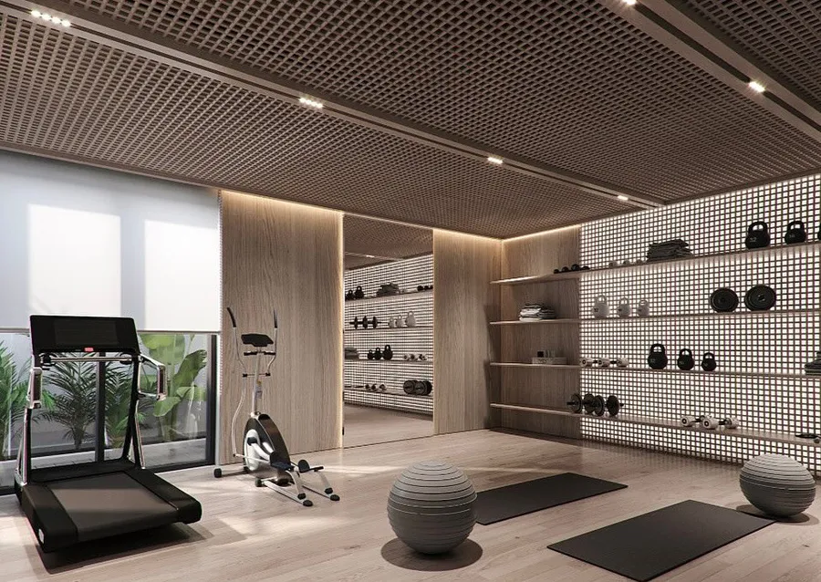 Gym at Chelsea Gardens.