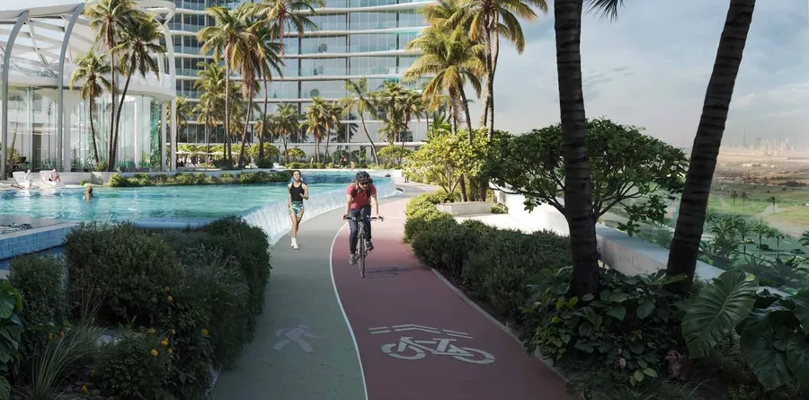 Jogging Track & Bike Lane at Laguna Residence.