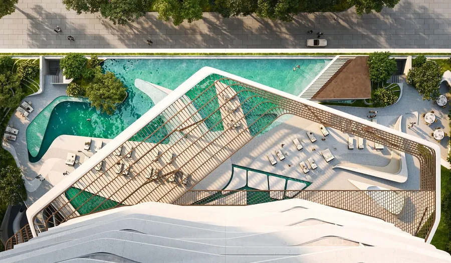 Swimming Pool at Iconic Tower.