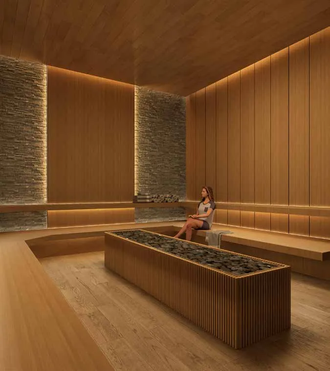 Luxurious Spa, Steam And Sauna Facilities at Al Habtoor Tower.