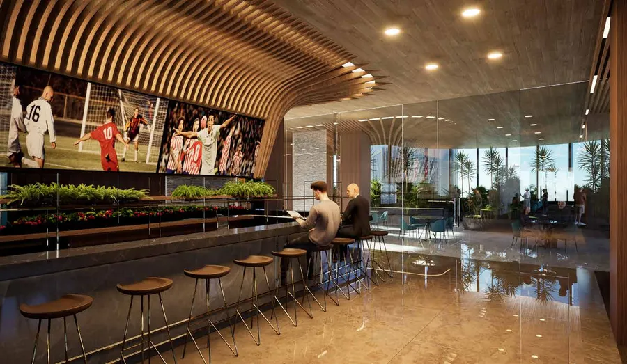Sports Cafe at Al Habtoor Tower.