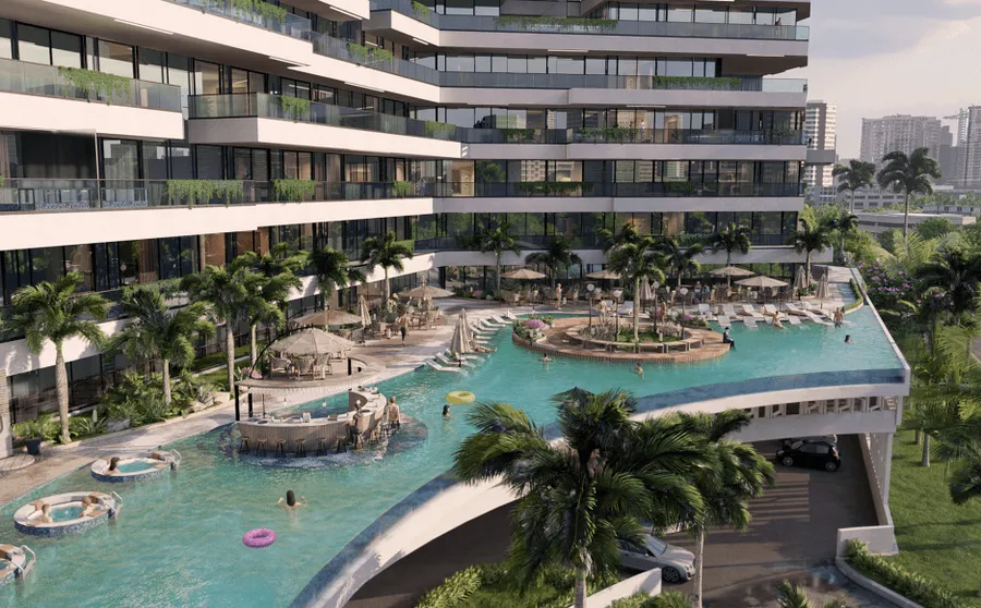 Swimming Pool Like A Beach Resort at Trinity.