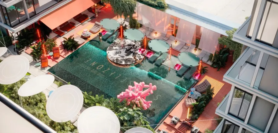 Terrace Swimming Pool at Vibe.