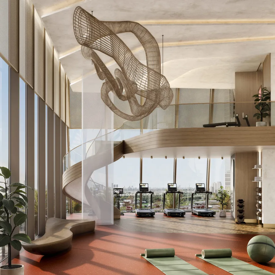 Gym at Six Senses Residence.