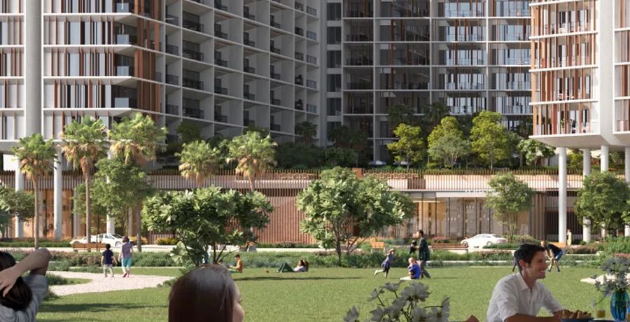 Green Lawn & Dog Park at Park Five.