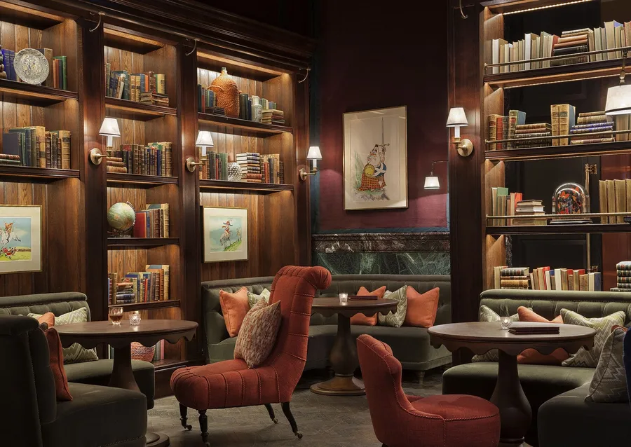 Library Lounge at Orla Dorchester Collection.