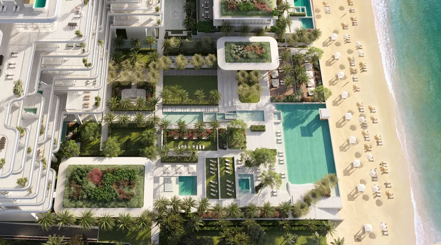 Resident Only Beach Club With Indoor Pool at Orla Dorchester Collection.