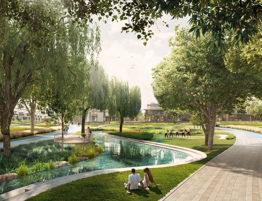 Yoga Lawn at Nad Al Sheba Gardens Phase 9.