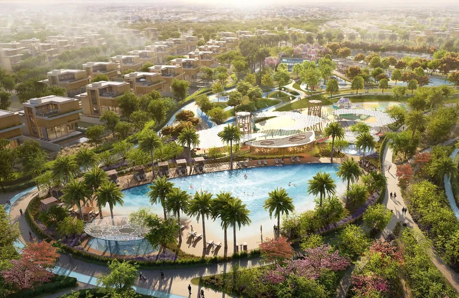 Wave Pool at Nad Al Sheba Gardens Phase 9.